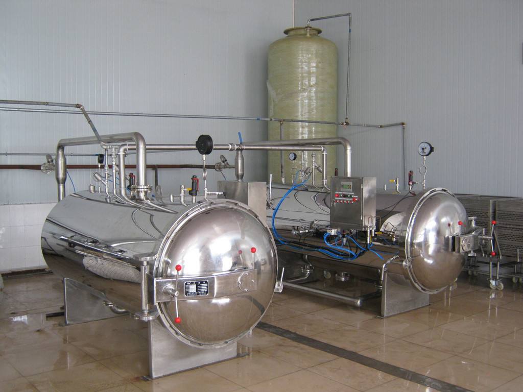 水浴式殺菌鍋廣泛適用于罐頭類食品、飲料、果醬、肉類等高溫殺菌